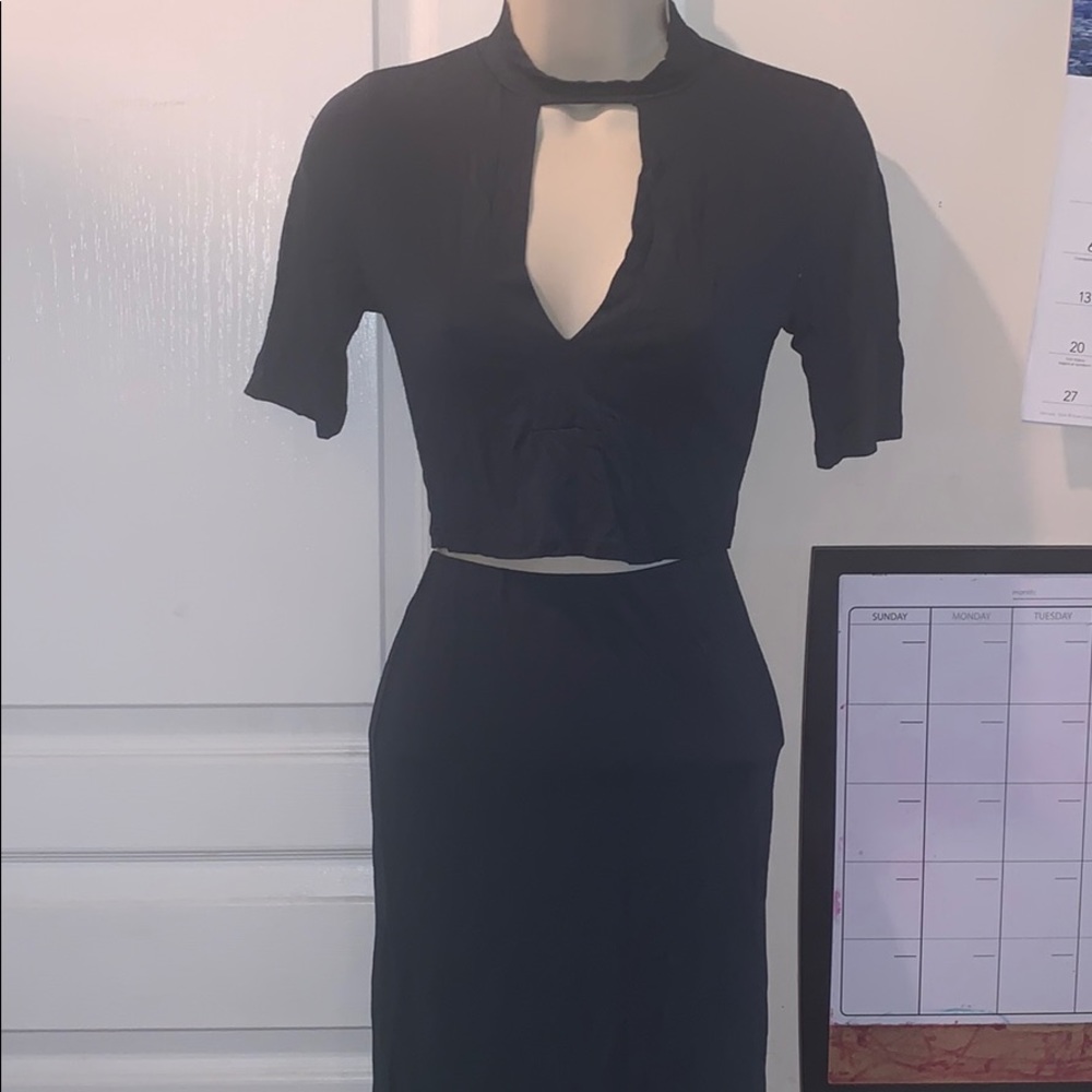 Dark Green 2 piece skirt set